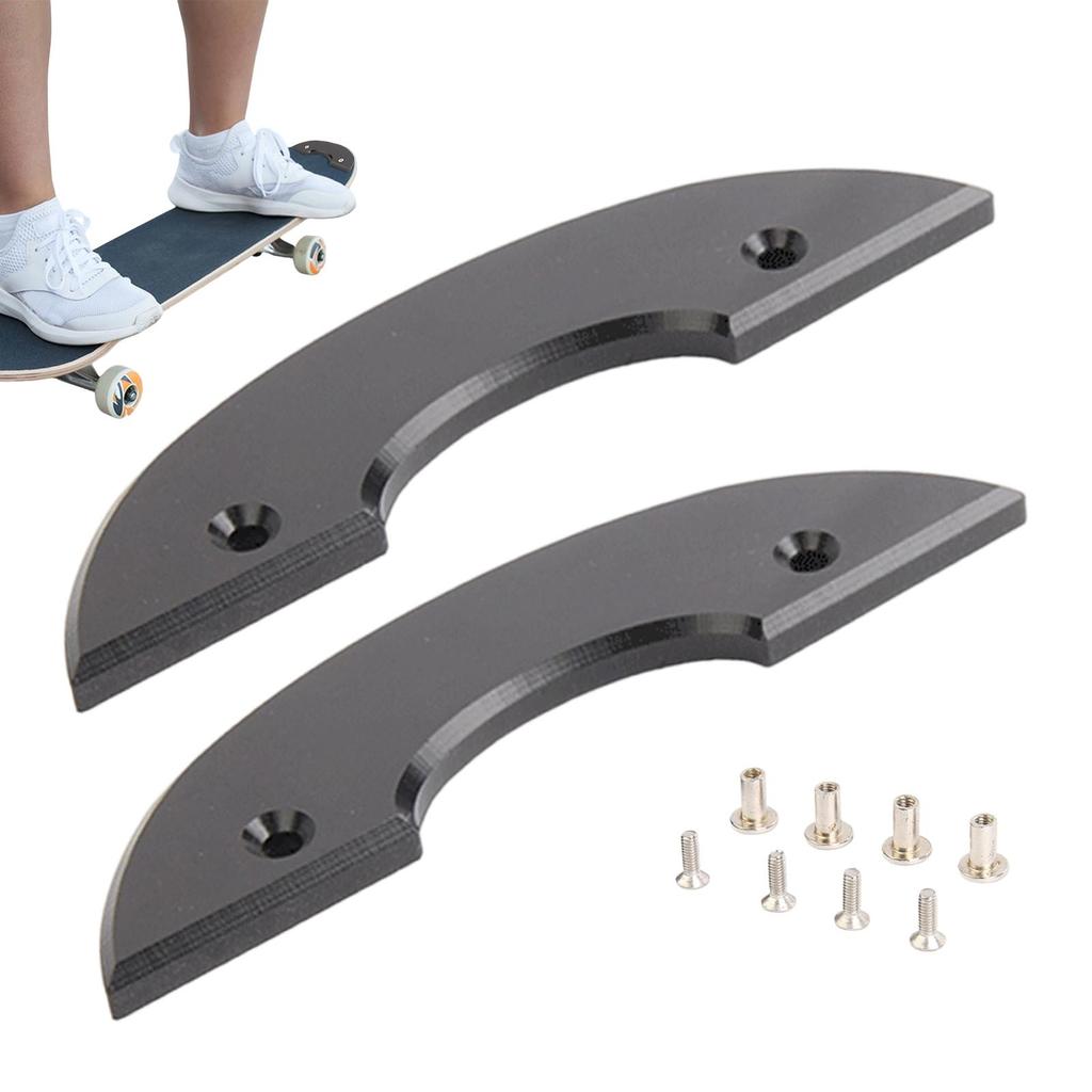 2pcs Skateboard Deck Tail Guards Protector/ Plastic Head And Tail Protection Board Longboards Deck Bottom Guard
