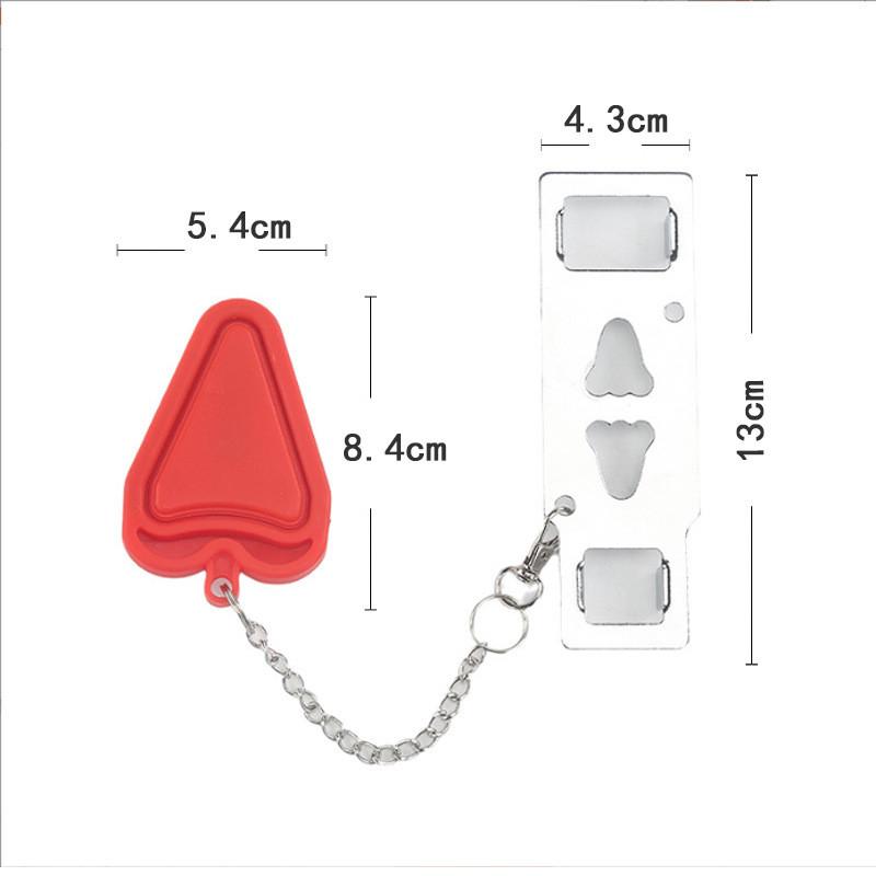 Sécurité Loquet de Porte Portable Sans Perçage Manuel Dispositifs de Chambre d'Hôtel Pour Ajouter des Trous de Sécurité Amovible Pour la Sécurité de Voyage