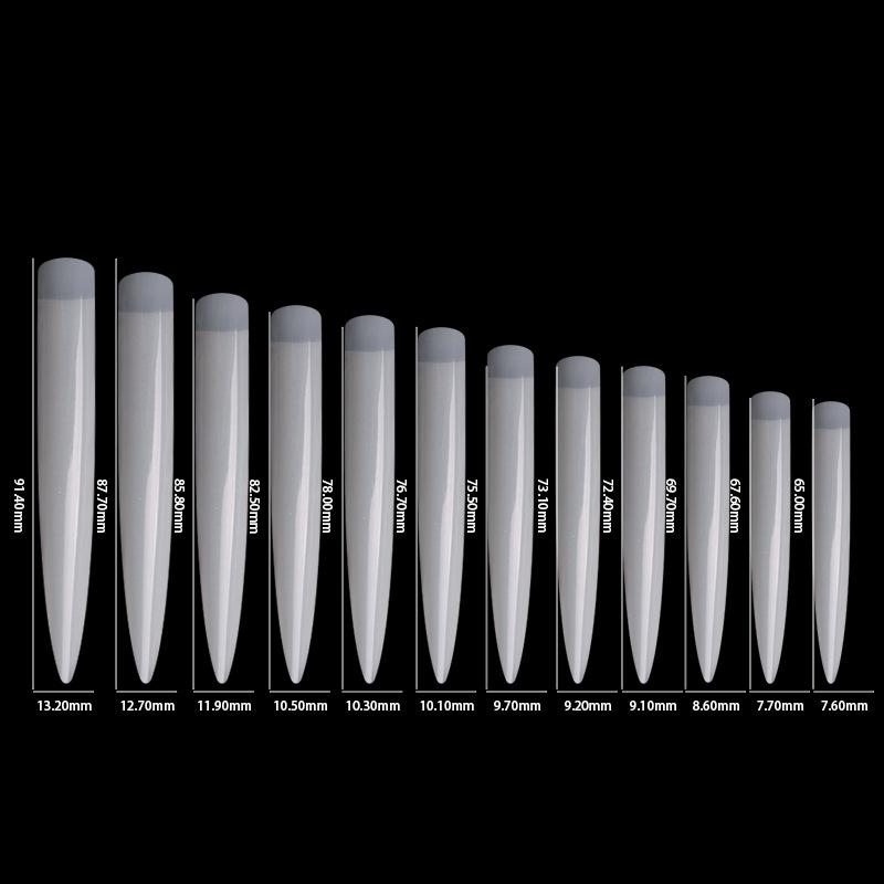 

Супердлинный накладной ногтевой пластина для салонного дизайна ногтей, накладной ногтевой пластина для творчества, образец накладного ногтя для исполнительского искусства, прозрачный натуральный цвет