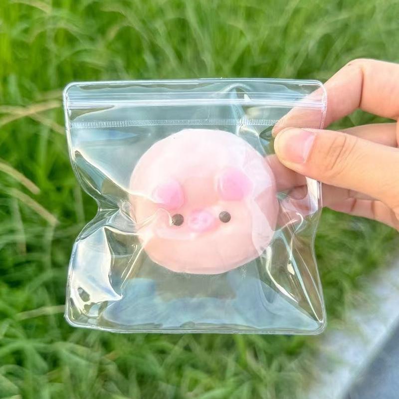 Cute Pink Pig Sensory Toy Stress Relief Fidget For Anxiety Slow Rising Squeeze Toy For Adults Children