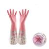 Waterproof Rubber Elastic Band Plush Household Gloves Dishwashing Tools Kitchen Accessories Sleeve