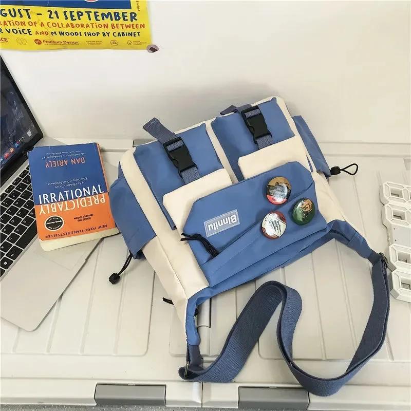 Men Crossbody Bags for Women Messenger Bag Book Bags Youth Canvas Handbags Shoulder Bag