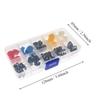 25/200/250PCS Switch Kit Micro Switch Push Button Switches DIY Assortment Kit 6x6mm 12x12mm 12x12x7.3mm