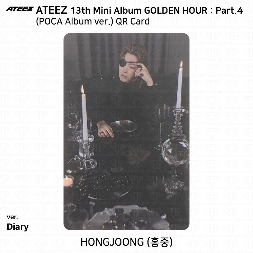 ATEEZ 13. Mini-Album Golden Hour Teil 4 POCA Album Version. Fotokarte