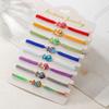 Small fresh adjustable multi-color spotted ceramic fish bracelet hand-woven versatile cute cartoon bracelet for women