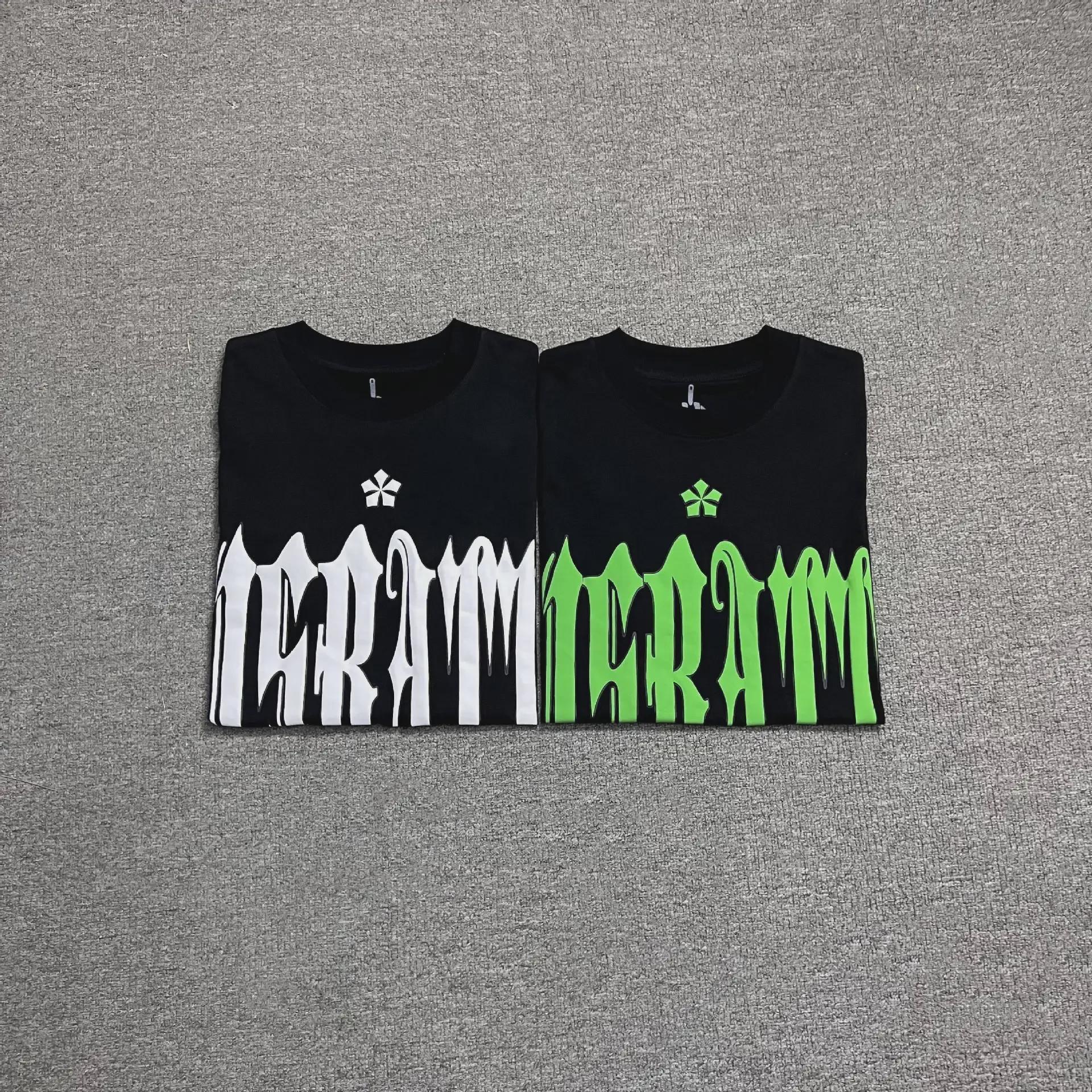 

2024 Osbatt Bat Foam Print Хлопковые футболки для пар Medium