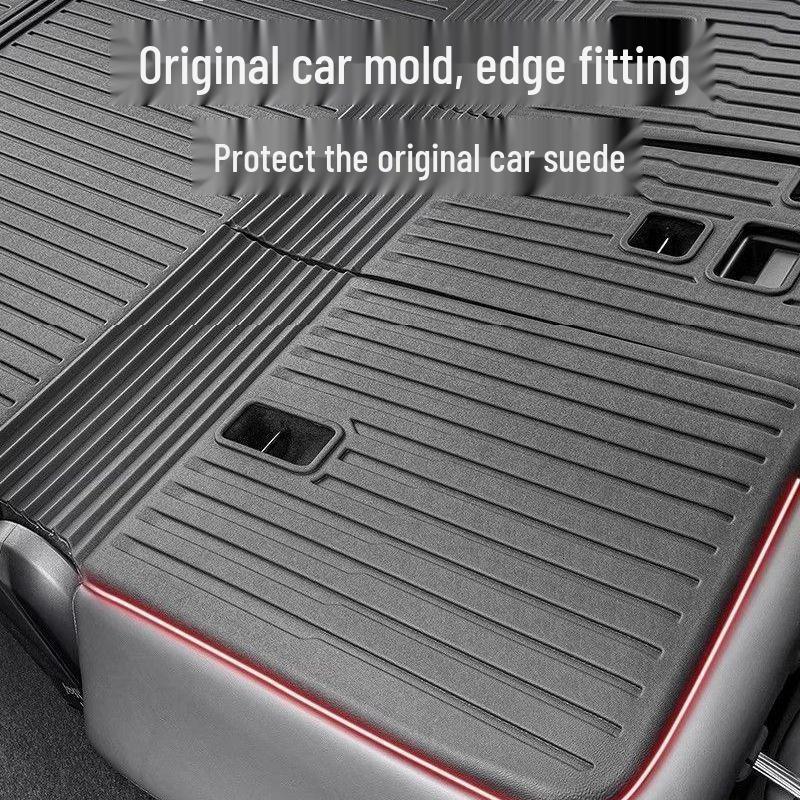 25 Tesla Trunk Integrated Mat for Model Y/3: New Version Rear Trunk Mat & Backrest Pad