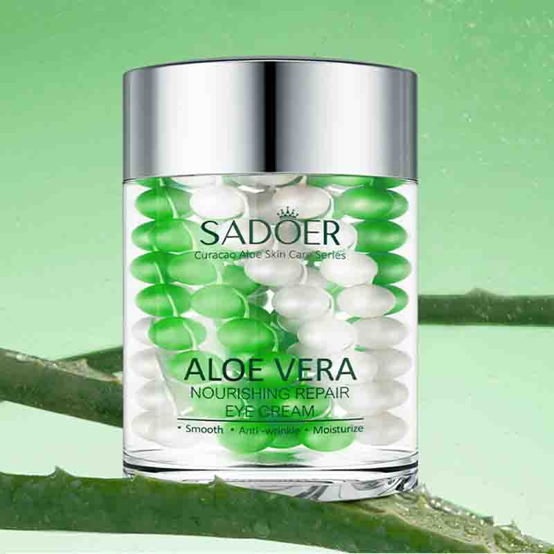 SADOER Aloe Vera Øyekrem Anti Mørke Ringer Fjerner av Poser under Øynene Nærende Fuktighetsgivende Oppstrammende Øyekremer Hudpleieprodukter