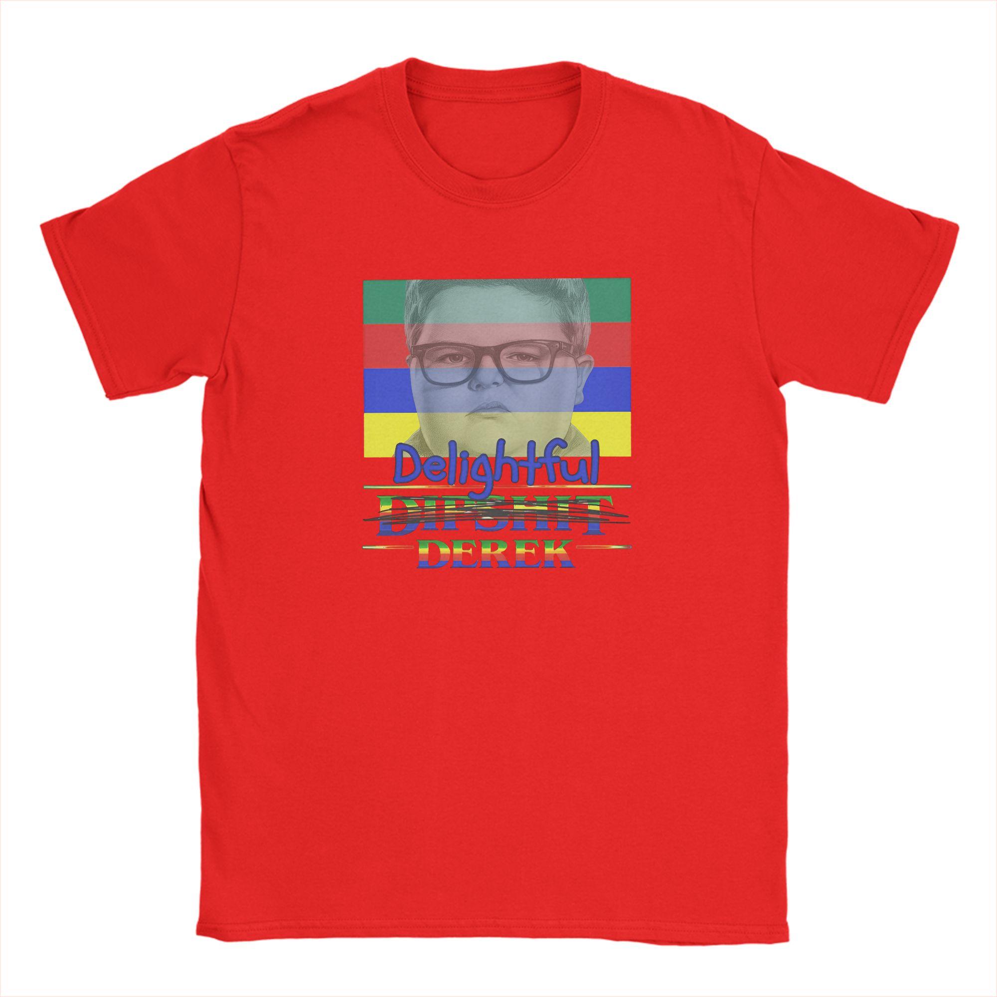 Streetwear T Shirt Beach Horror TV Series SStranger Delightful DEREK Hip Hop T Shirts  Cotton Size 6XL Short Sleeve Top Tees S