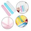 6 Pcs Folding Ruler Clear Ruler Soft Ruler for School Teacher Office Student Learning Supplies(Blue Red Transparent)