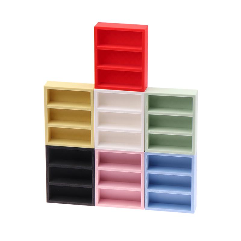 1/12 Dollhouse Mini Wall Cabinet Storage Shelves Dollhouse Furniture Decor Toys Dolls House Accessories Micro Scene Ornament