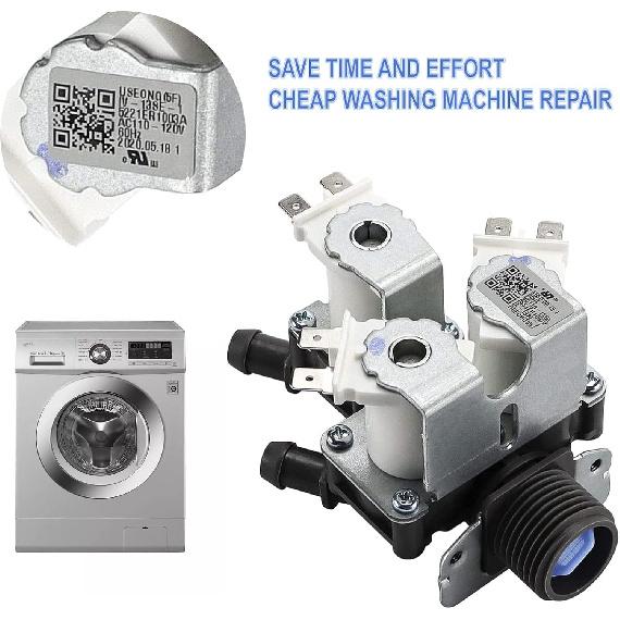 OE.M 5221ER1003A 5220FR2075L Water Inlet Valve Replacement For LG Tromm & Ken.More Front Load Washers - Replaces 5221ER100 5221ER1003D Assembly By