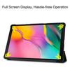 Custer Texture Horizontal Flip PU Leather Case for Galaxy Tab A 10.1 2019 , with Three-folding Holder & Sleep / Wake-up Function