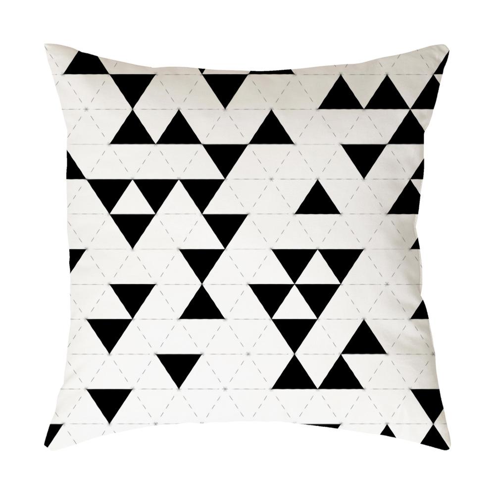 Kissen Leinen Kurzplüsch Zuhause Einfach Nordischer Stil Geometrischer Kissenbezug Sofakissen Kissenbezug