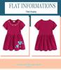 Robe d'été mignonne style européen à manches courtes pour tout-petits et filles - Nouveautés