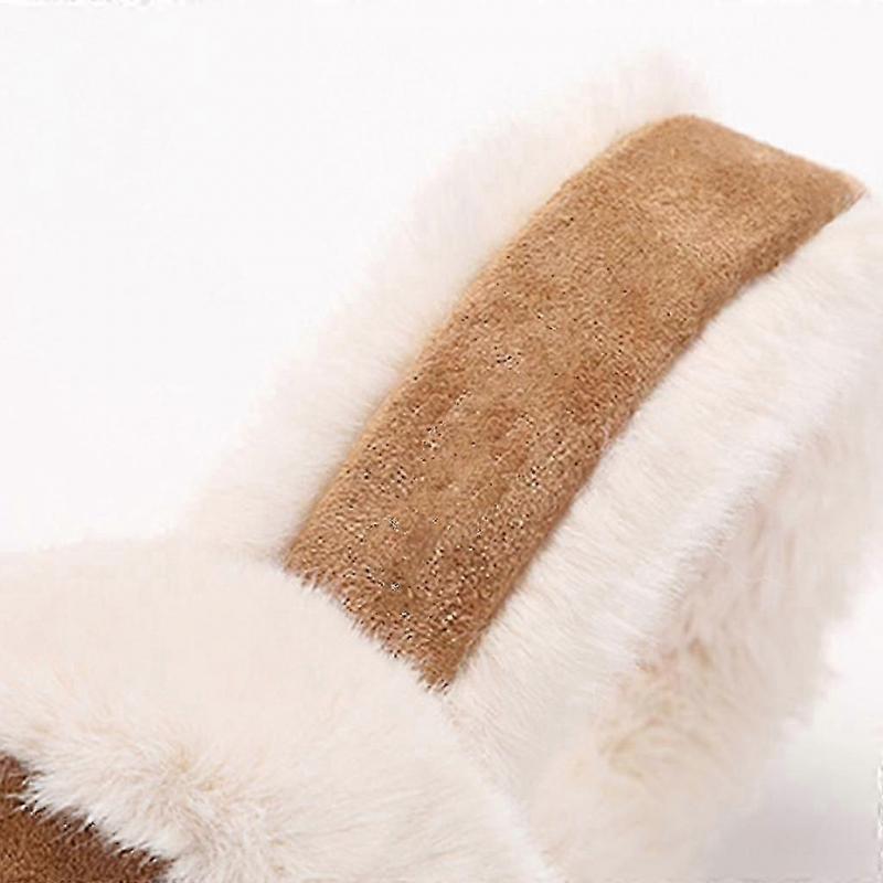 Warm Ear Muffs, Winter Ear Muffs, Soft and Skin-Friendly, Unisex, One Size Fits All, Khaki