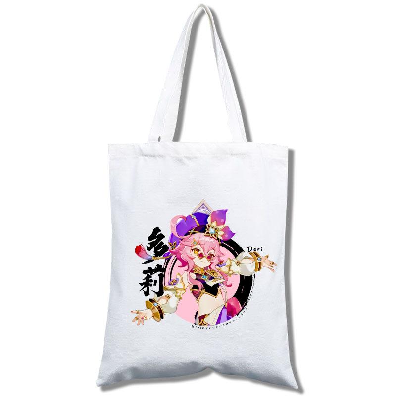 Anime Genshin Impact Canvas Bag Tote Bag