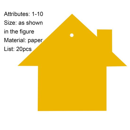 20 sztuk lepka tablica na owady geometryczna, trwała papierowa mucha na owady pułapka odstraszająca dla roślin domowych