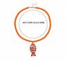 Fish Pendant Necklace Bohemian Handmade Beaded Beach Vacation Jewelry for Women Daily Casual Outfit Matching