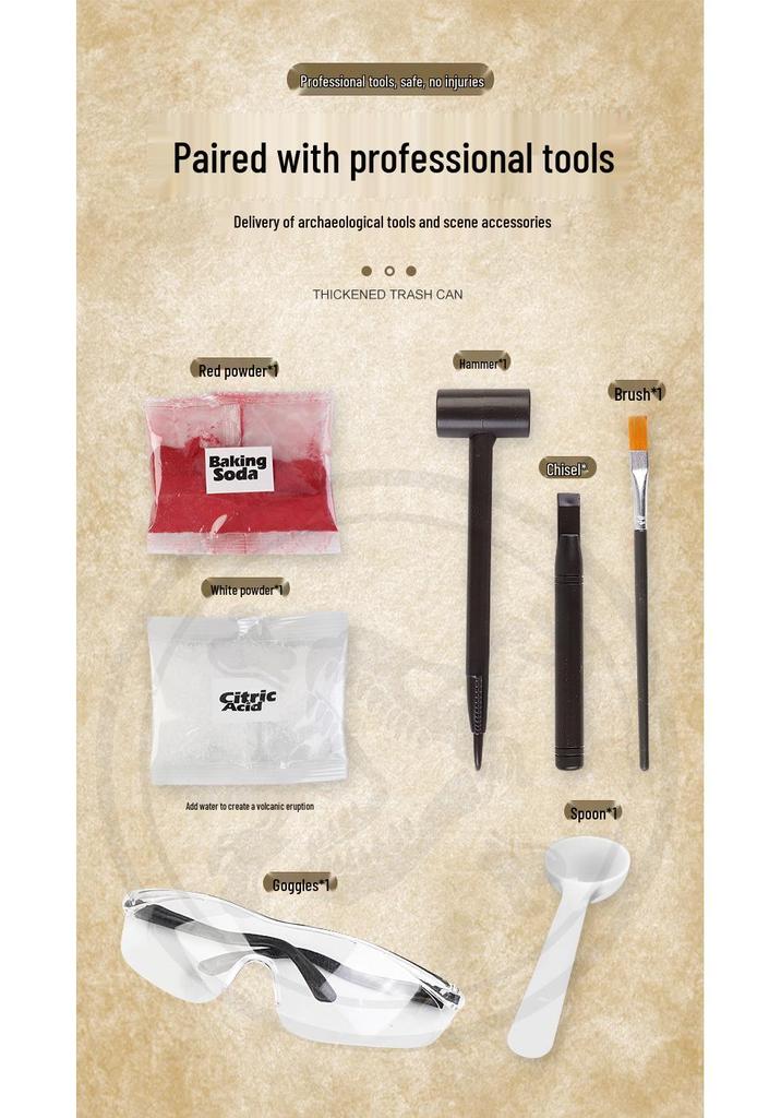 Dinosaur Fossil & Volcano Science Experiment Kit for Kids