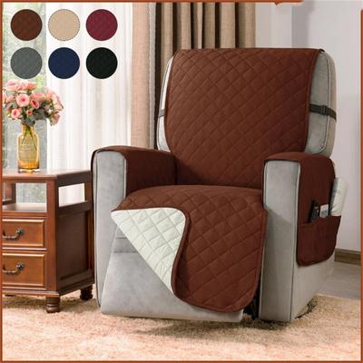 Recliner Chair Slipcover Mat Washable Pet Sofa Couch Protective Furniture Protector Side Pocket AntiSlip Armchair Sofa Mat Cover