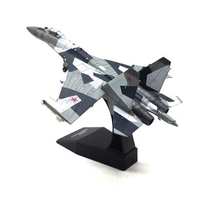 1/100 Maßstab Druckgusslegierung Modell Russische Luftwaffe Jagdflugzeug Su-35 Militärische Rakete Bombe Sammelgeschenke