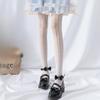 Vertical Striped Floral Stockings Hollow Out Lace Fishnet Tights Fashion Sheer Pantyhose For Women Sexy Spring Summer Leggings