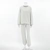 Grey fleece sweater loose set 1116 European and American new autumn fashion women's sports two-piece set