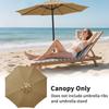 Waterproof Replacement Umbrella Cloth 2/3M Patio Parasol Cover UV-Anti Canopy Cover Replacement Parasol Cover for Balcony Garden