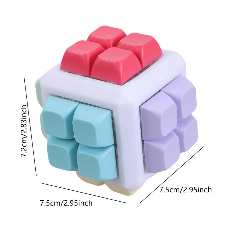 Hexahedron Mechanical Keyboard Switches Tester 24-Key without Light for Precise Typing Stylish Stylish Design