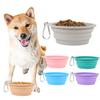 600ML Pet Bowl Convenient Foldable Silicone Dog Bowls Portable Easy To Clean Cat Dog Food Bowl Pet Supply