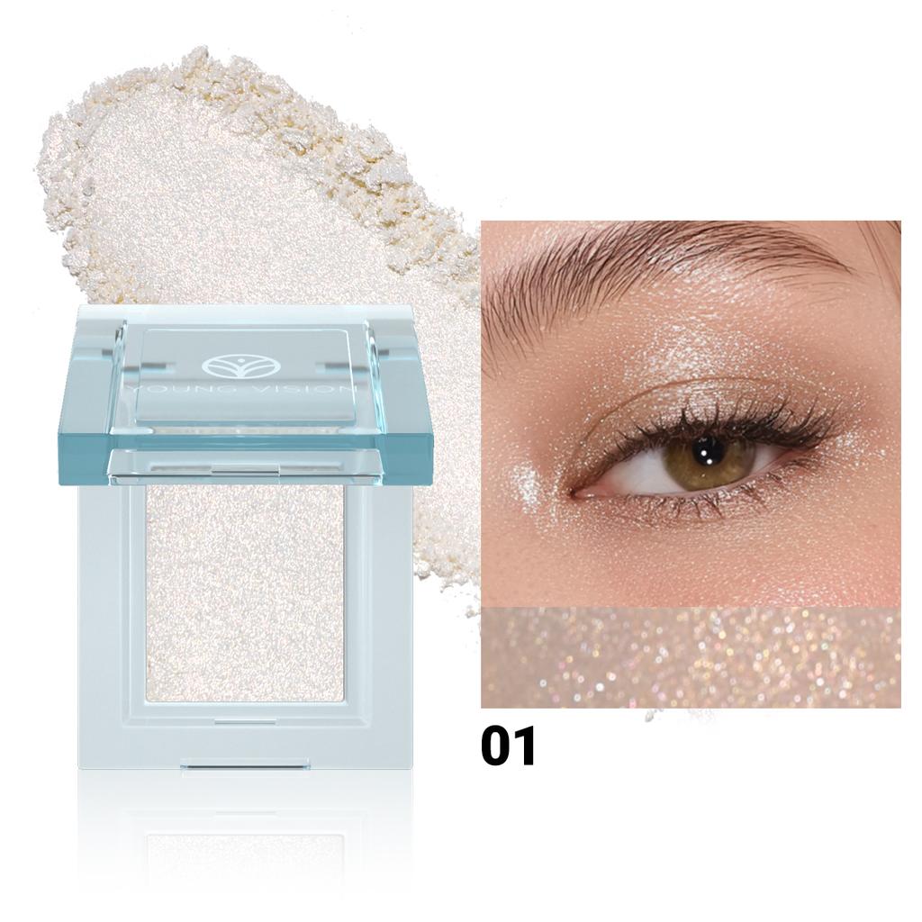 5-Color Creamy Putty Eyeshadow Palette - High-Intensity Glitter & Pearl Shimmer, Soft Bouncy Formula, Long-Wearing