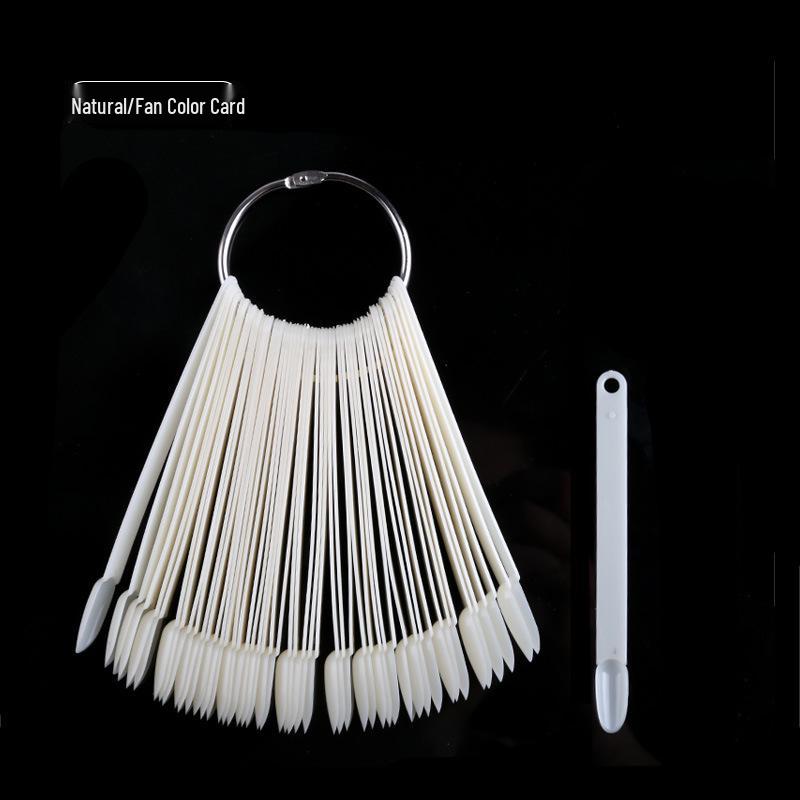 

Набор из 50 штук японских веерообразных карт цветов для нейл-арта в натуральных прозрачных оттенках