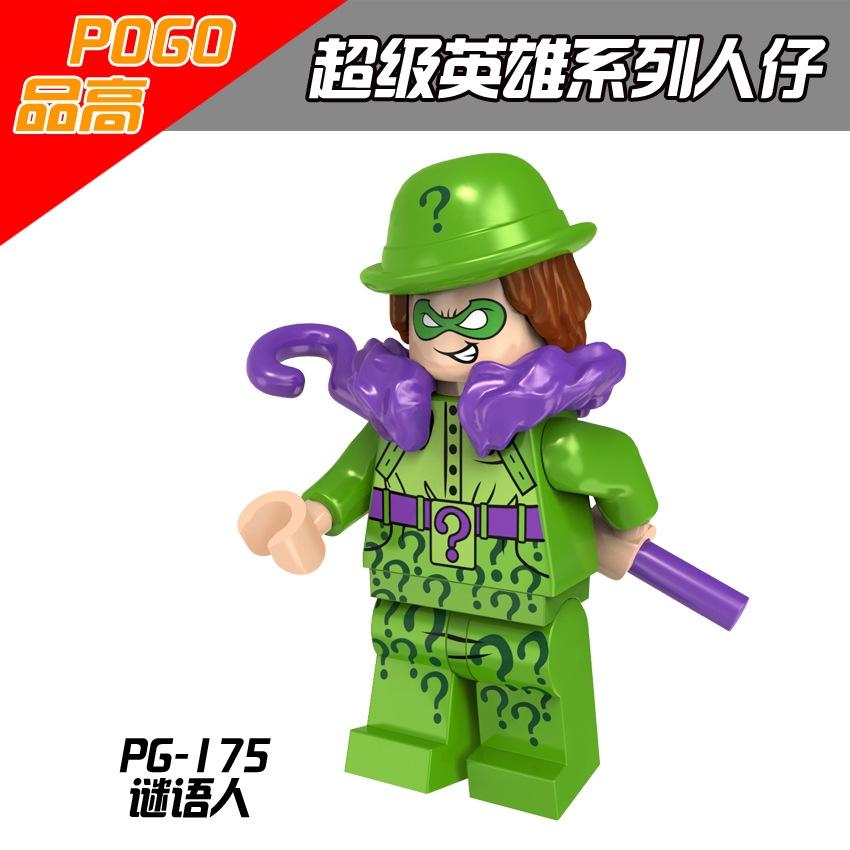Batman Riddler Minifigures Robin Superhero Building Blocks Kids Toys PG8046