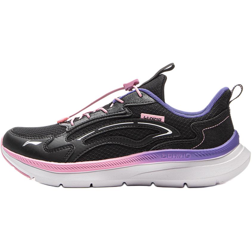 Li Ning Kids Comfortable Versatile Low-Top Running Shoes Kids Running Shoes Black YKFV204-4