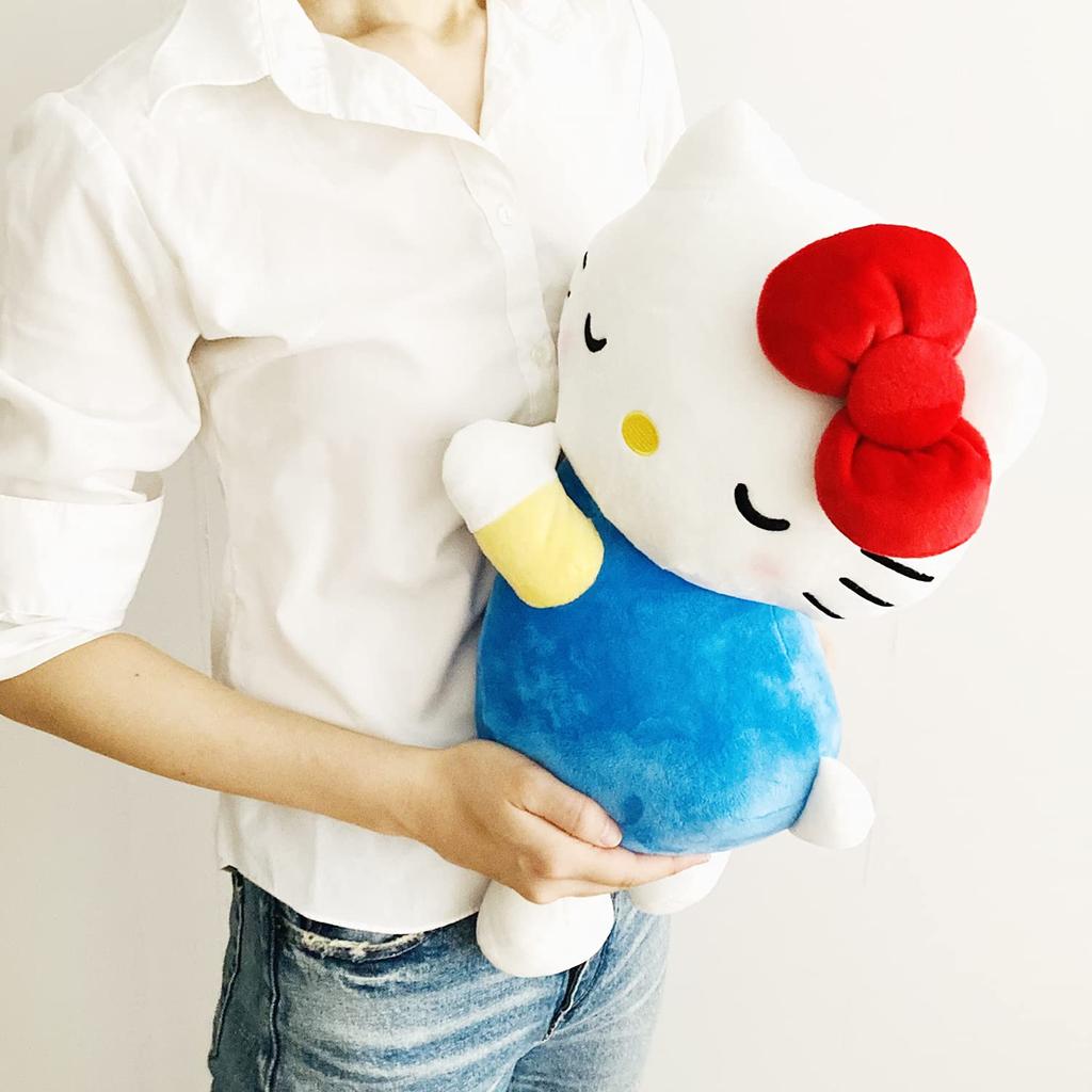 MORIPiLO Morishita Sanrio Hello Kitty Body Pillow M 45cm Large Stuffed Toy Cushion Character Goods Sleeping Pillow Blue 4620751 Approx.