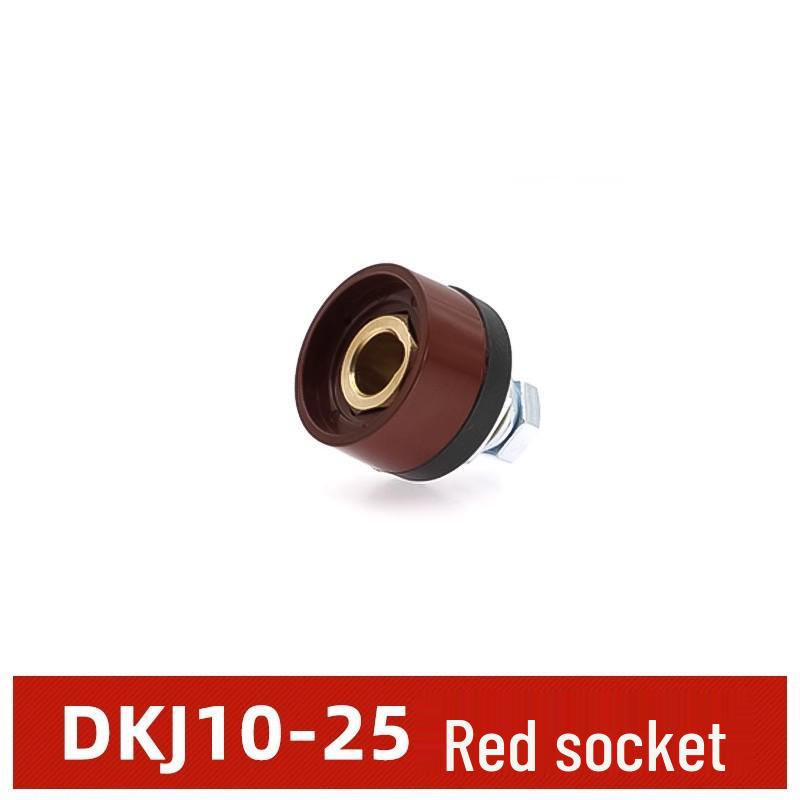 European Style Class A Welding Machine Plug & Socket with Thickened Brass DKJ10-25/35-50 Male-Female Coupler