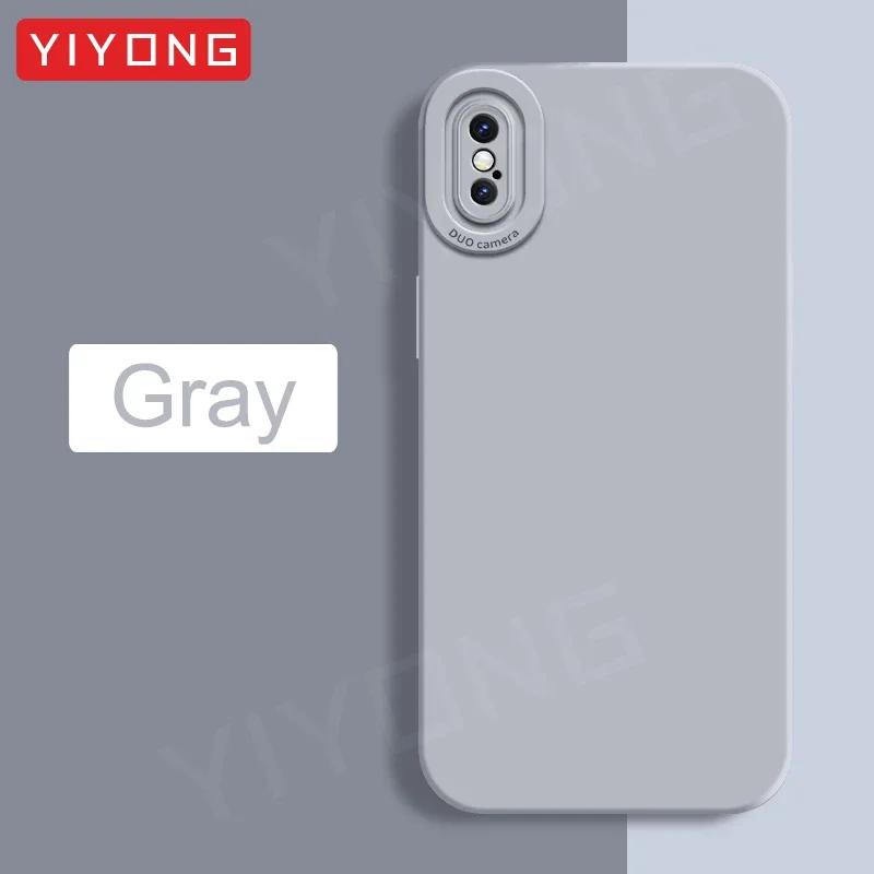 

Для iPhoneX Чехол Мягкий жидкий силиконовый чехол для iPhone X XR XS Max 7 8 Plus SE 2 SE2 SE3 Чехлы для iPhoneXR iPhoneXS For iPhone X серый