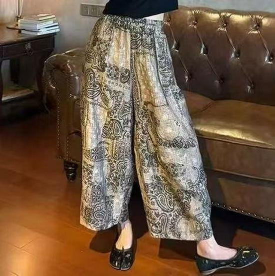 Summer 2026 Retro High-Waist Wide-Leg Casual Pants