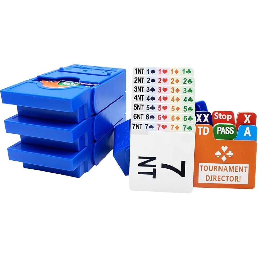 8PCS Bridge Game Duplicate Boards,Bridge Kit for Bridge Cards Game, Each Boards Includes Directions(S N W E),Board Number,Dealer,Suit for небесно-голубой