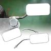 Motorcycle Rearview Mirror   Clear Wide Angle Side Rear View Wing Mirror Kit for 38mm Inner Diameter Bumper