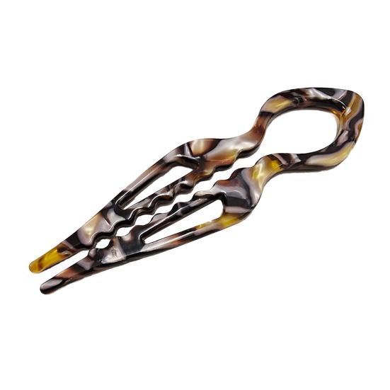 French Hair Pin Women Double-Notch Locking Mechanism Hair Clip Twists Secure Hair Stick Hair Styling Accessory