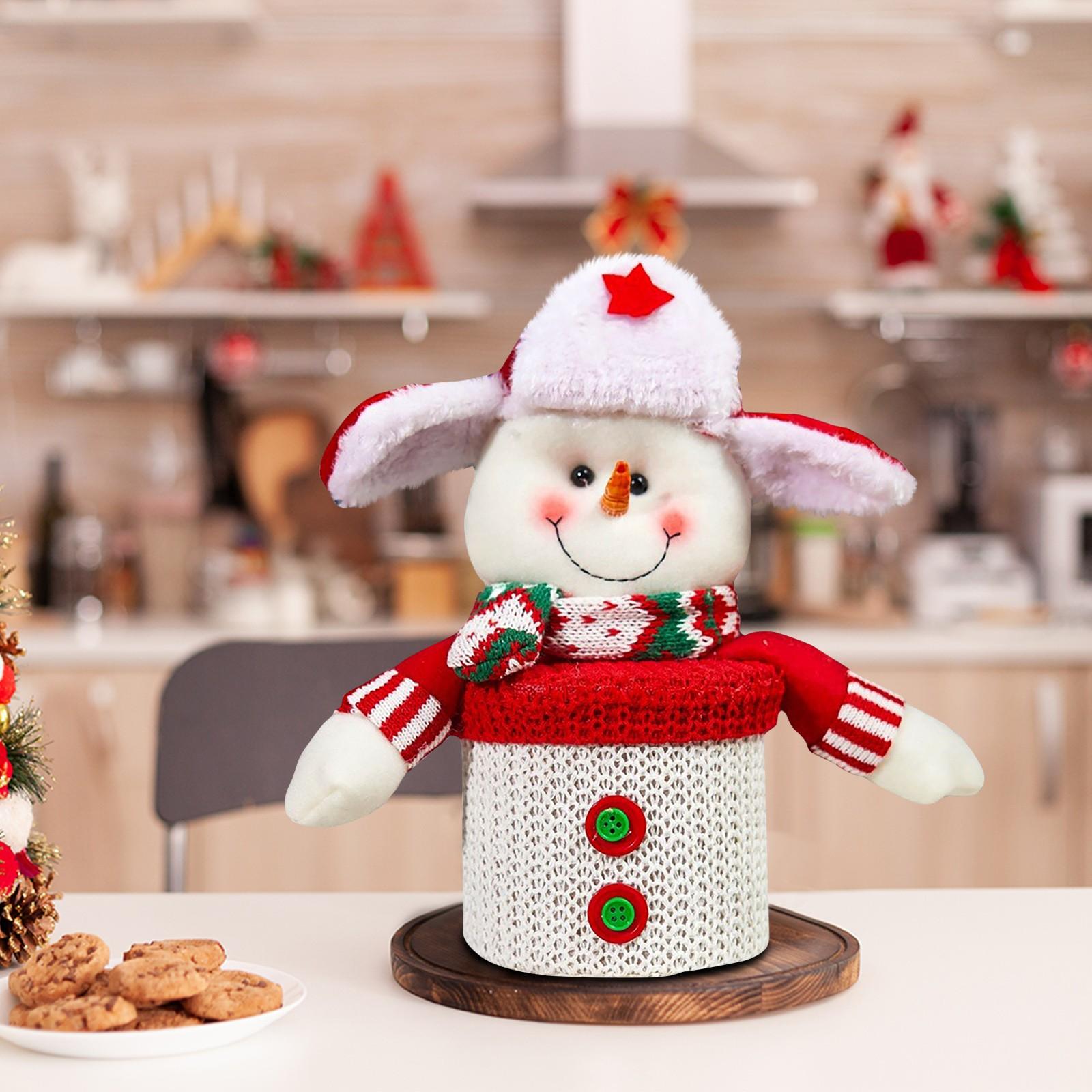 

Рождественская подарочная коробка Рождественская креативная трехмерная детская бутиковая коробка Подарочная коробка Банка для конфет One Size белый