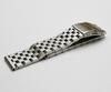 Brushed Stainless Steel Watch Band Strap 18mm 20mm 22mm 24mm Solid Metal Replacement Bracelet Men Black Silver WatchBand