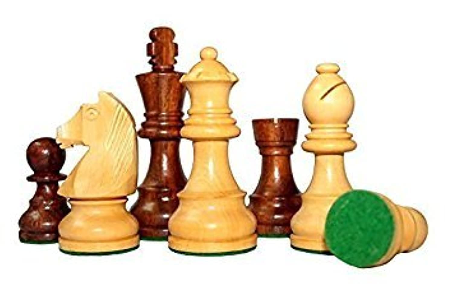 

StonKraft Edition Wooden Chess Chessmen Figurines Collector s Pieces, Coins, Pawns, (3 Brown)