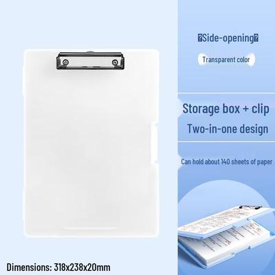 A4 Flip Clipboard with Storage Box and Document Folder