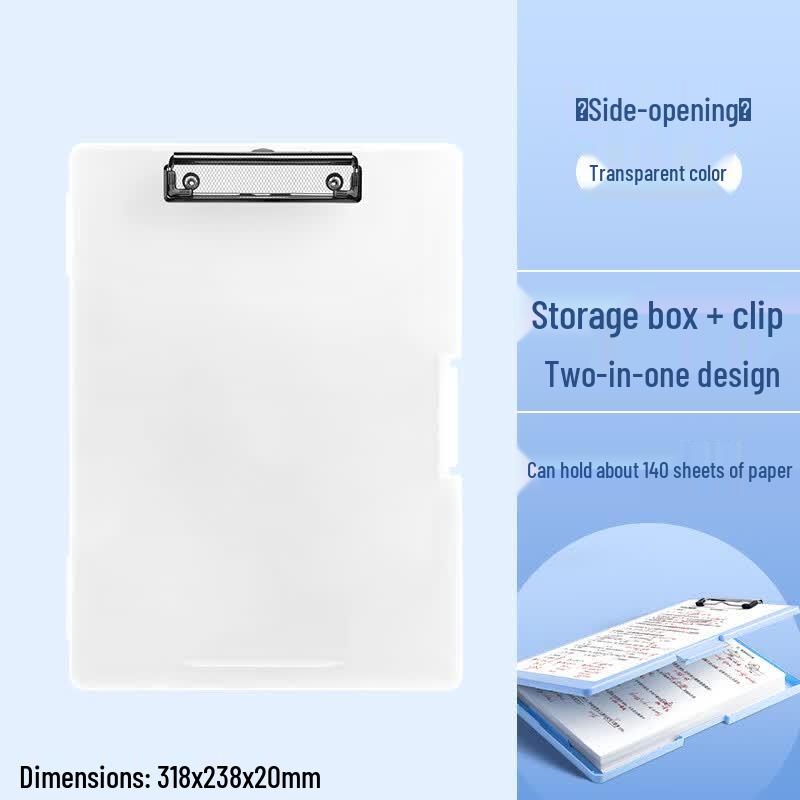 A4 Flip Clipboard with Storage Box and Document Folder