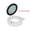 ABS Round Boat Porthole Fishing Boats Kayak Port Hole Anti-Rust 4mm Tempered Glass Waterproof Pre-drilled Opening Portlight