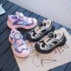 Children's sports shoes 2025 spring and autumn new breathable mountaineering shoes soft sole non-slip girls casual shoes mesh shoes