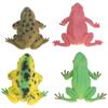 4pcs High Simulation Toad Model Bright Color Toad Toy Set Tricky Squeeze Toad Toys for Children